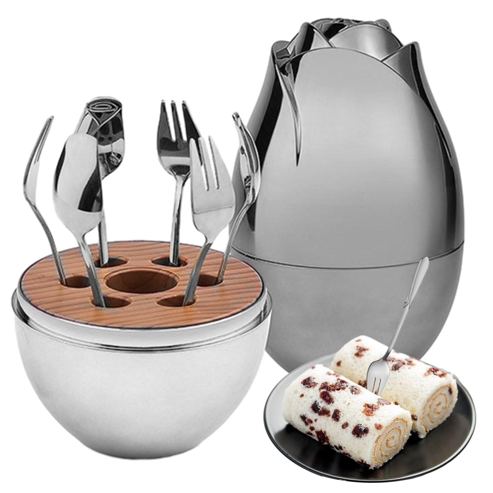 卵型ケース カトラリーセット 24本 豪華セット 【公式通販】